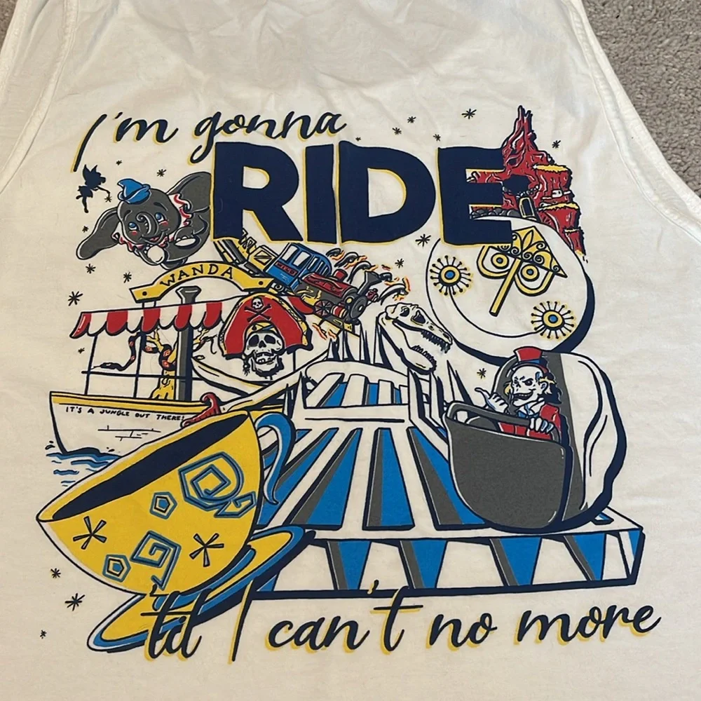 Comfort Colors Heigh Ho design Co ride till I can’t no more Disney tank top - Picture 3 of 4